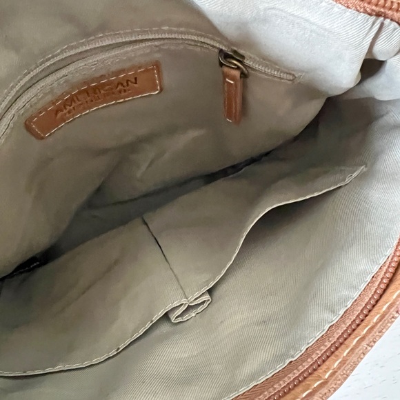 American Leather Tan Liberty backpack. - Picture 9 of 13